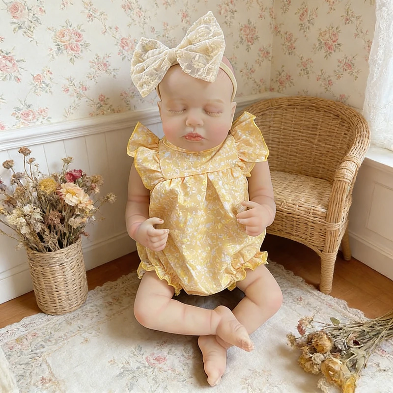 

19inch 48cm Cotton Body or Full Vinyl Body Loulou Cute Girl Doll with Painted Hair Same As Photo