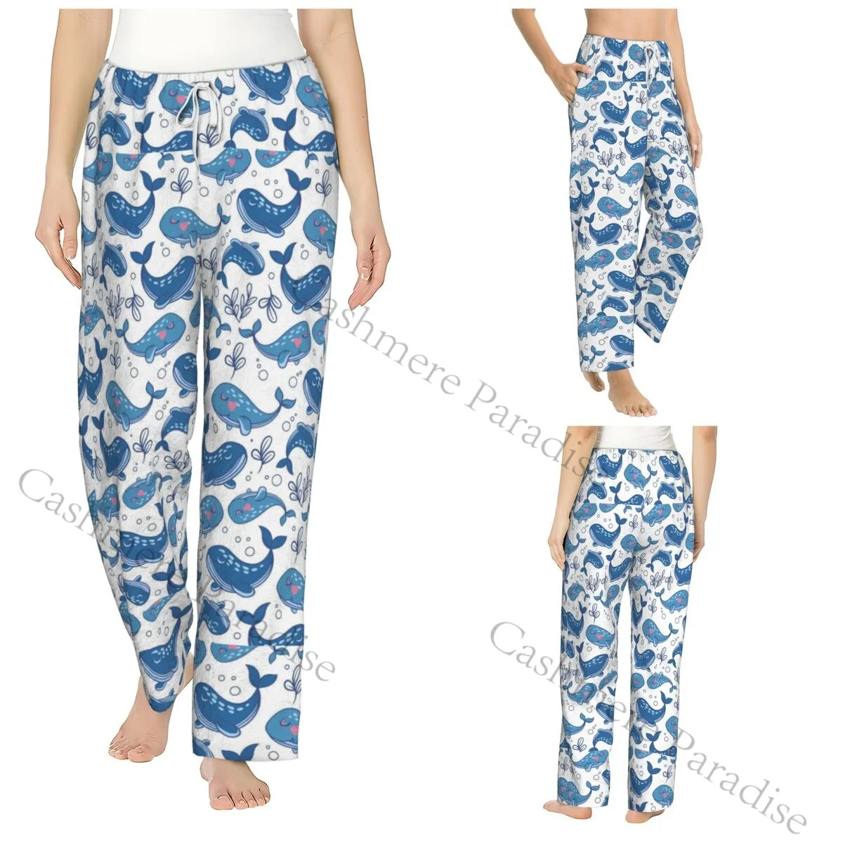 

Dolphin Cozy Flannel Pajama Pants for Women Sleep Bottoms Home Loungewear