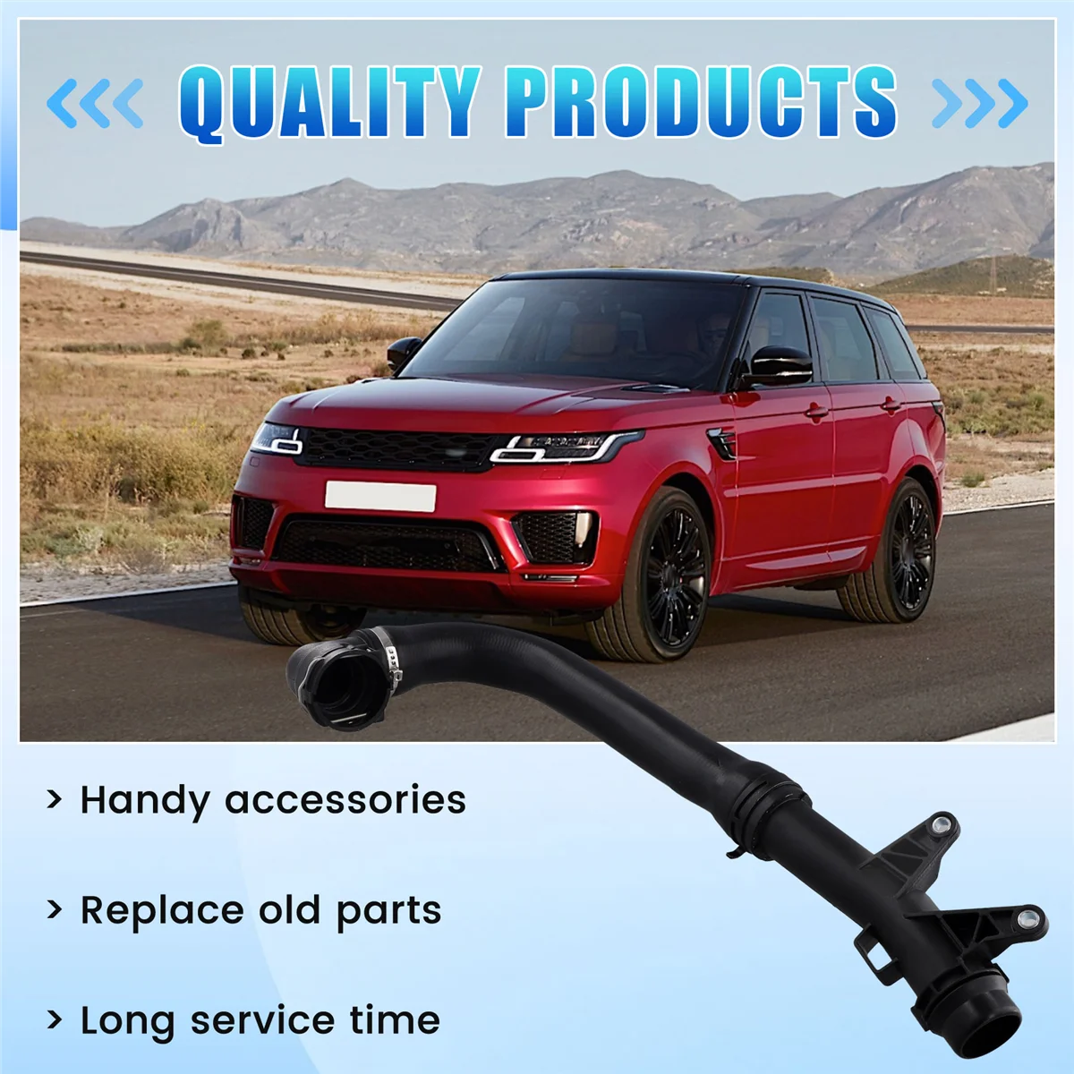 Car Engine Thermostat Coolant Tube Constant Temperature Cooling Tube LR093671 for Land Rover Range Rover Evoque Defender