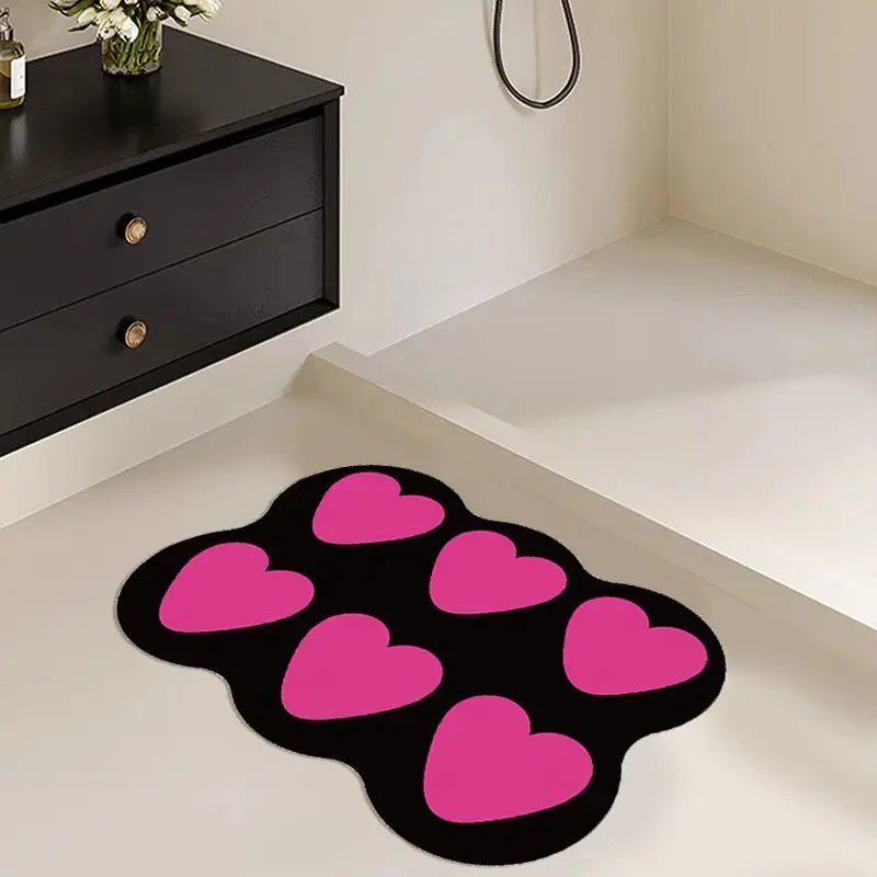 Rutschfeste Badezimmer-Bodenmatte, weiches Kissen mit türabsorbierendem Kieselalgenerd, Anti-Fall-Fußmatte, schnell trocknend