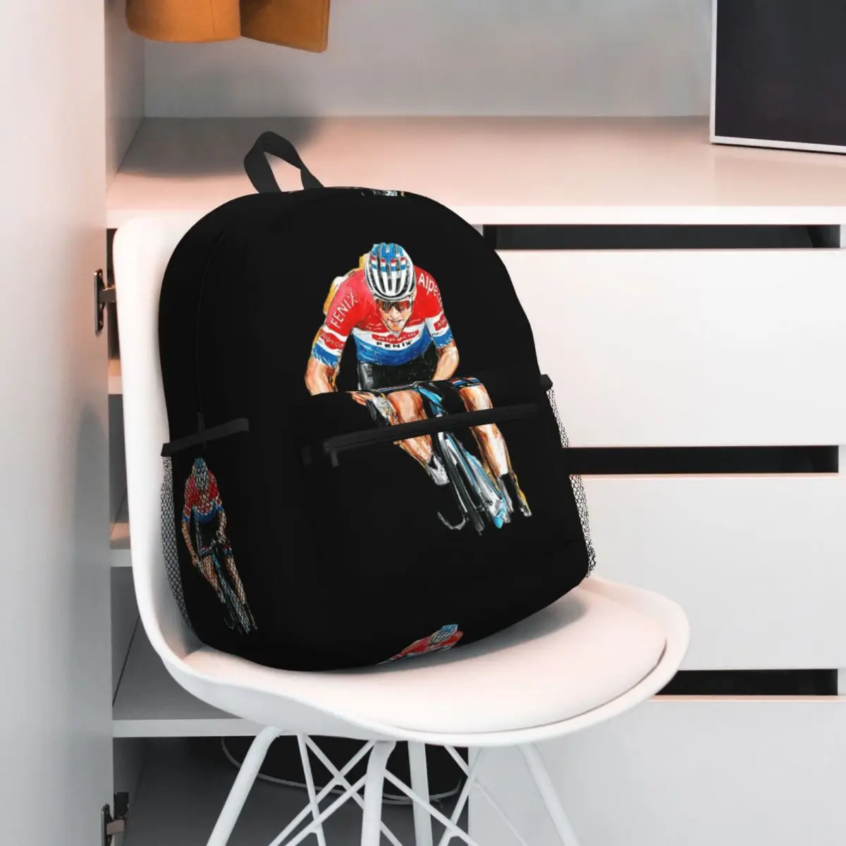 

Mathieu Van Der Poel Student Backpack School Bag Hiking Travel Daypack for Boys Girls Fashion Bookbag Shoulder Bags