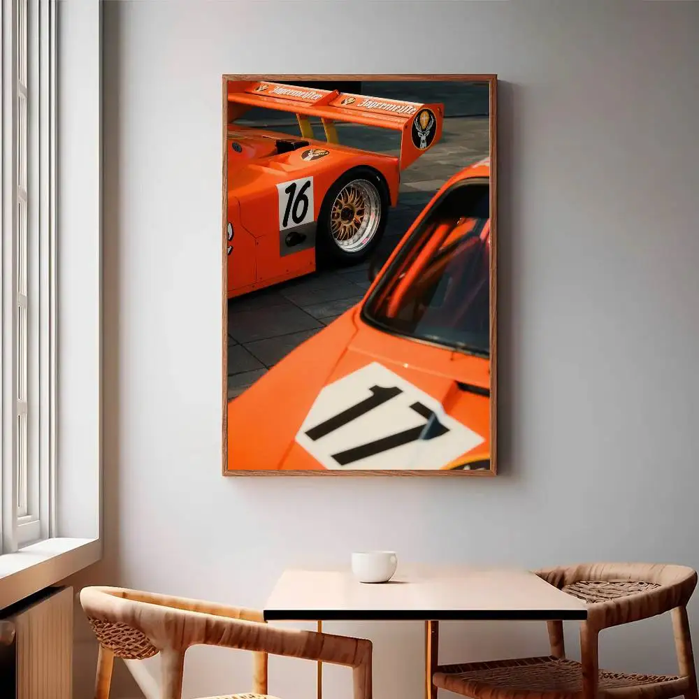 Jagermeister Race Cars Poster Mural for Living Room Bedroom Wall Office Wall Decor Gift for Friends Unframed