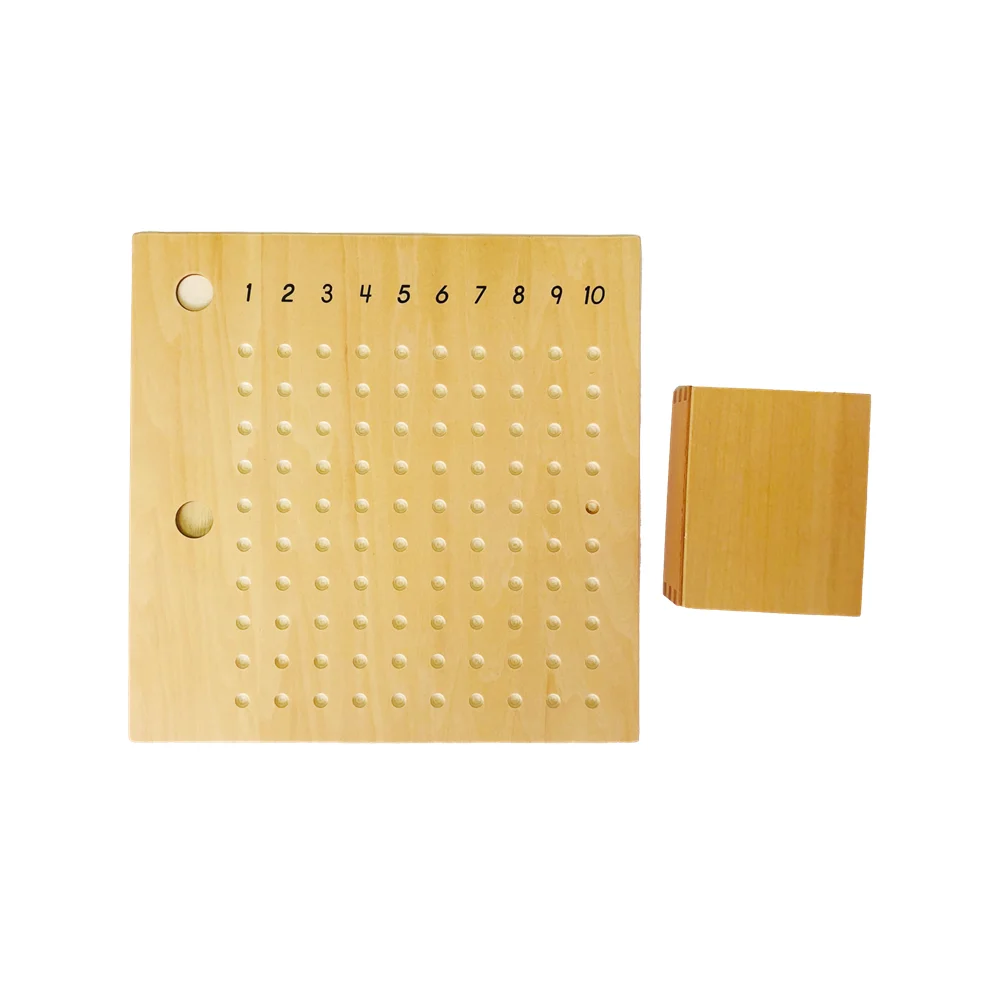 Montessori Multiplicazione Bead Board Giocattolo matematico Aritmetico Strumenti per l'apprendimento precoce Gioco educativo per bambini Materiale matematico