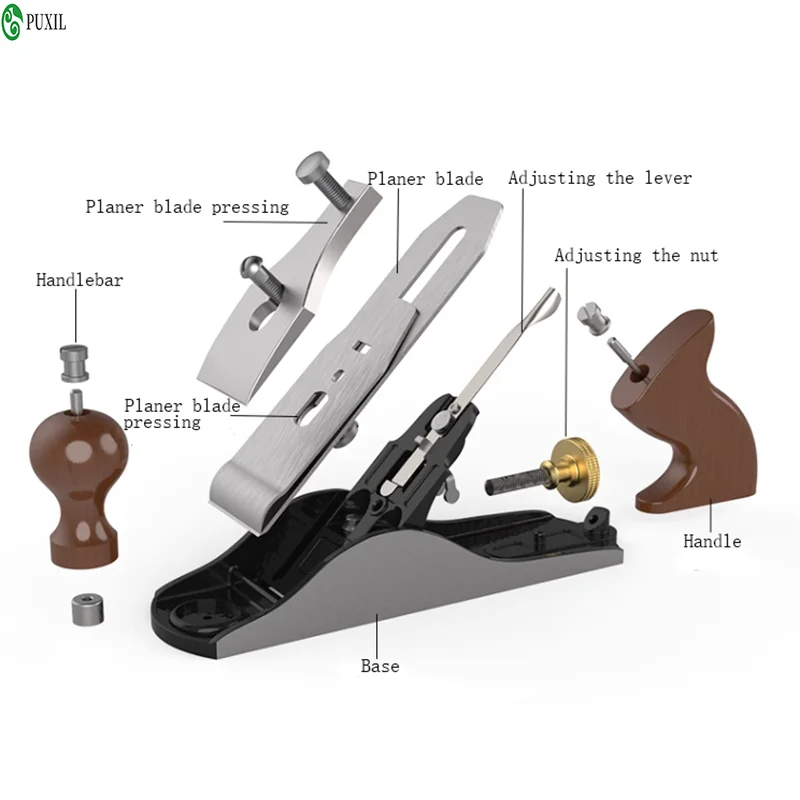 European Alloy Steel Blade Wood Plaina, Carpintaria Woodcraft, aparar faca, tratar rebarba, carpintaria, plano plano mão ferramenta