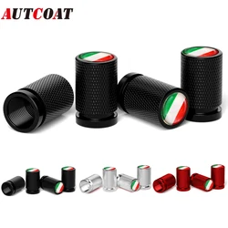 4Pcs Italy National Flag Car Valve Stem Caps, Universal Tire Valve Stem Caps for Cars, SUVs, Bike, Bicycle, Trucks, Motorcycles