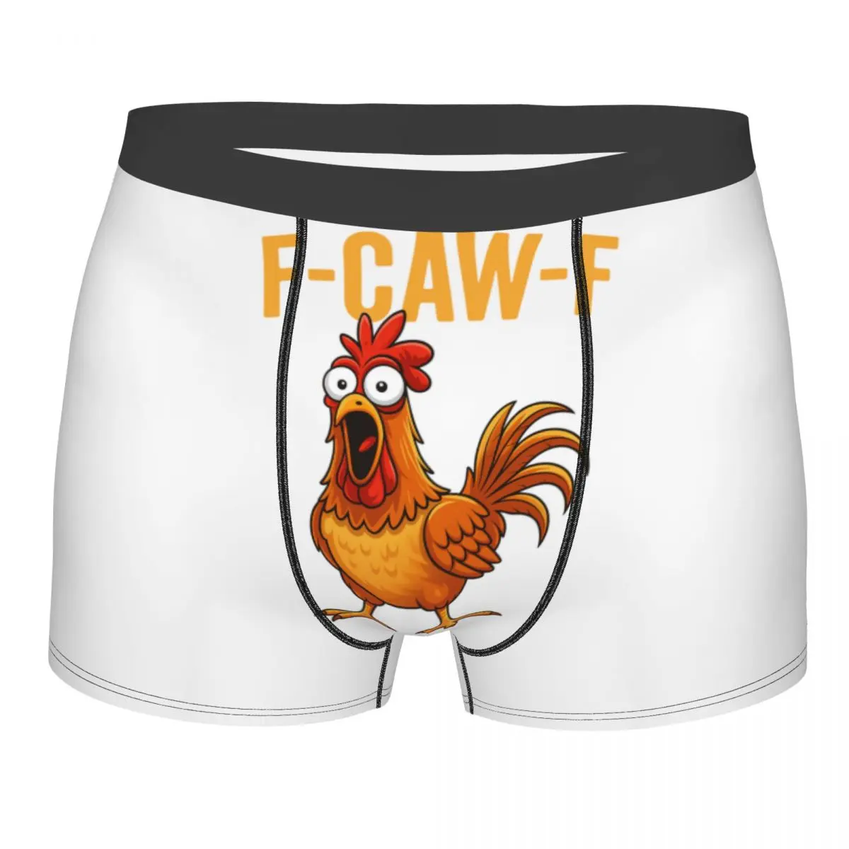 

Funny F-Caw-F Chicken FCAWF Underwear Men Sexy Print Customized Boxer Shorts Panties