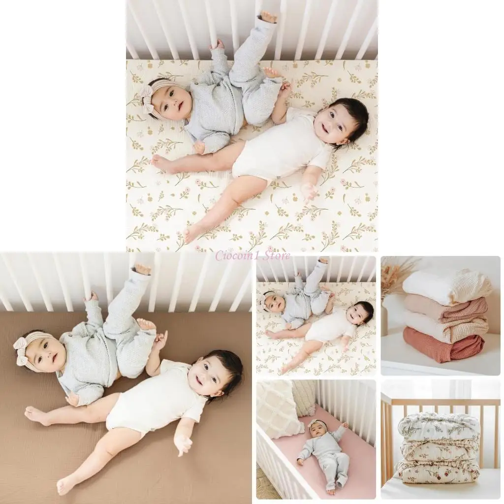 

Y1UB 2pcs Elastic Bassinet Pale для новорожденных больших размеров детского платежного защитника листа.