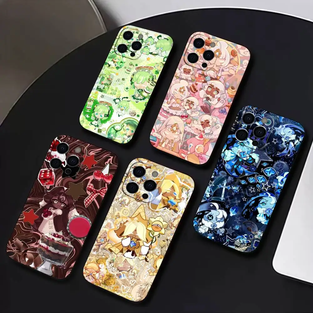 

Cookie Run K-KingdomS Phone Case For IPhone 17,16,15,14,13,12,11,Plus,Pro,Max,Plus,XS,soft case Black silicone