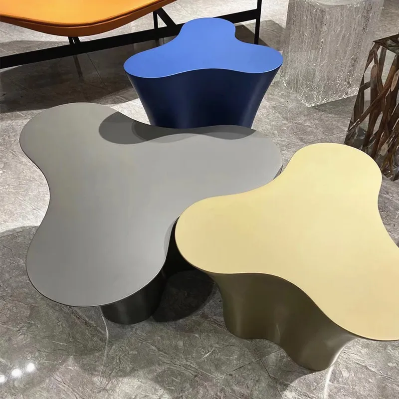 

Home design Internet celebrity art FRP special-shaped round coffee table