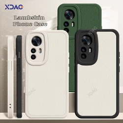 Original Lambskin Leather Case for Xiaomi Mi 12T Mi12T Xiaomi12T Pro 12TPro 5G Soft Mobile Phone Accessories Cover Funda Carcasa