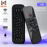 MRSVI M8 Rechargeable Remote Control 2 in 1 2.4G Bluetooth Mini Keyboard Wireless Air Voice Mouse for Smart TV Android TV Box