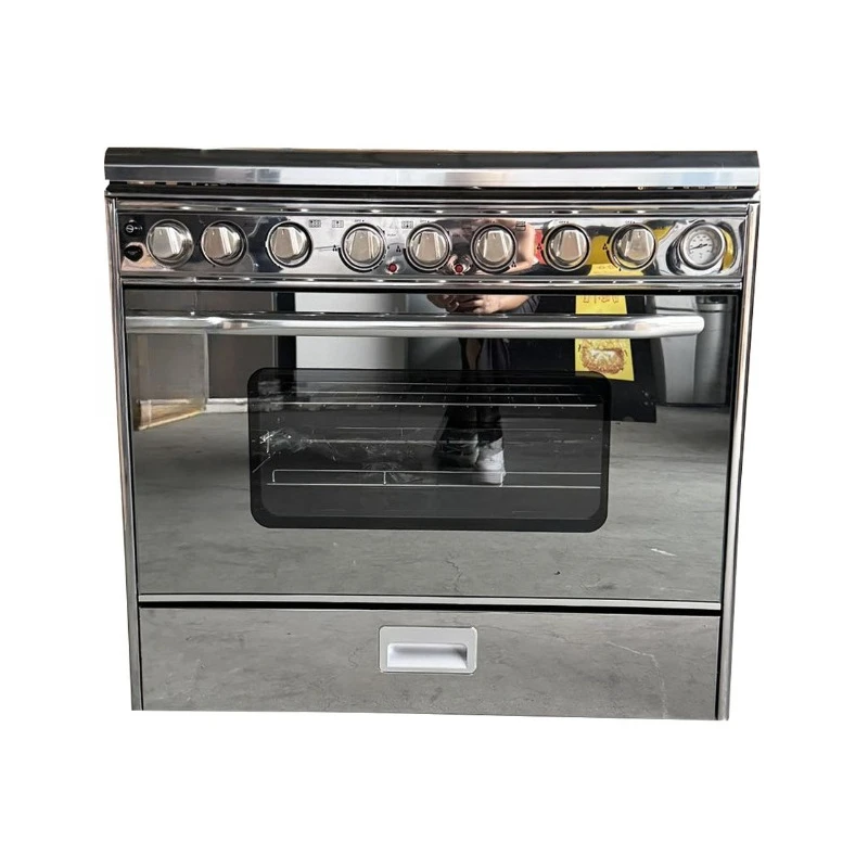 

90 wide 5 gas stove gas belt oven vertical one-piece oven with handle and drawer