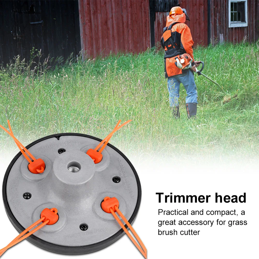4 Line Bump Speed Feed String Trimmer Head Gasoline Mower Brush Cutter Cutter Head Gear Box Head Accessories Trimmer Accessories