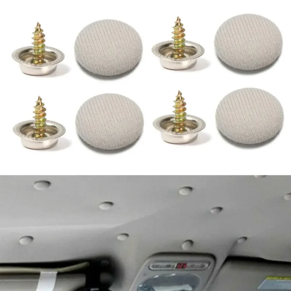 

10pcs Car Headliner Ceiling Cloth Fastener Clips Screw Caps Car Interior Roof Buckles Auto Care Fabric Buckle Rivets Retainer