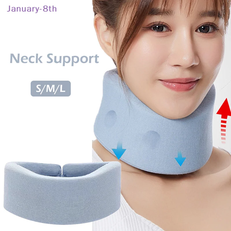 

1PC Neck Support Neck Stretcher Cervical Brace Traction Cervical Collar Office Soft Foam Neck Brace Sleeping Neck Support Brace