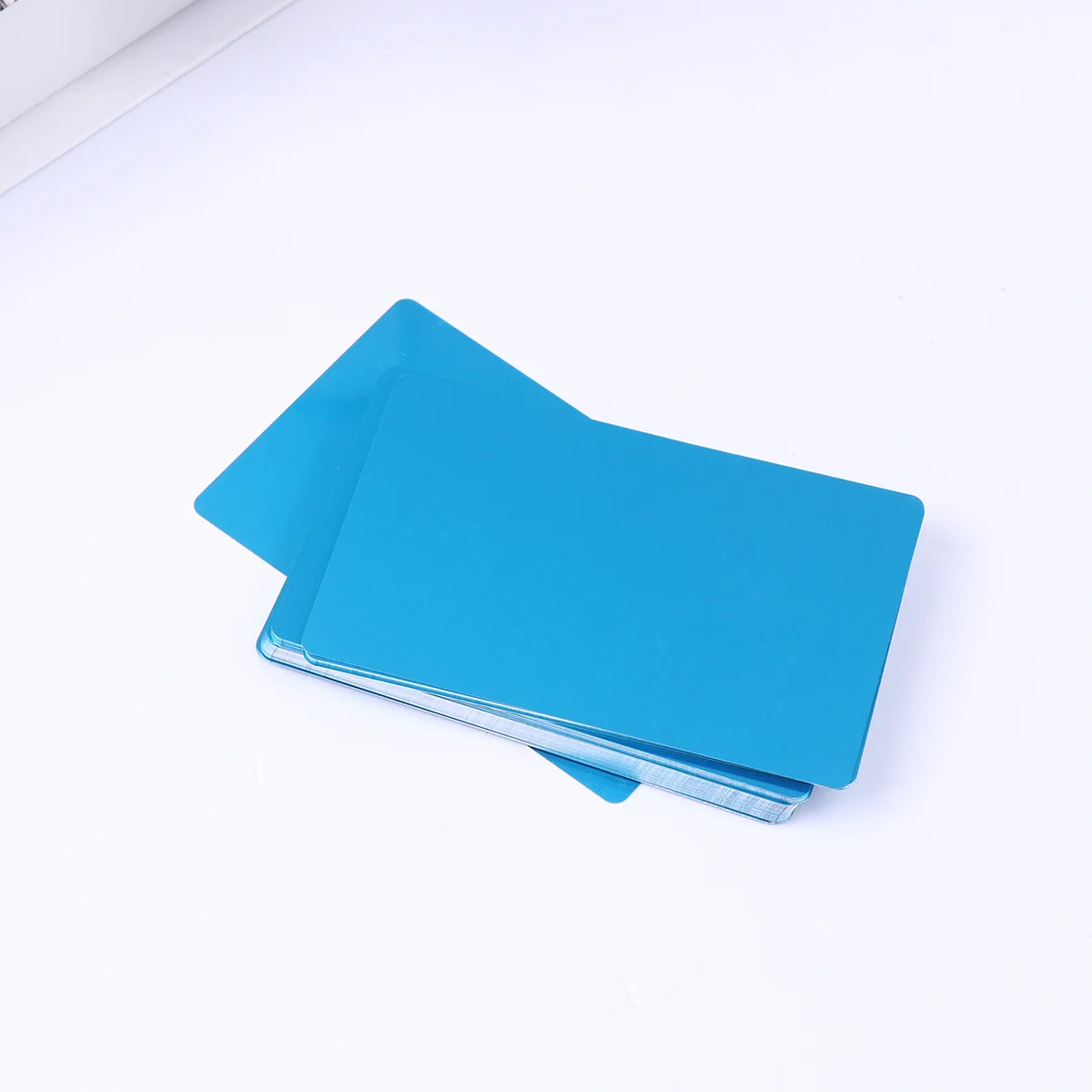 50 Pcs Anodized Aluminum Blanks DIY Engraver Business Card Flash Color Name Office