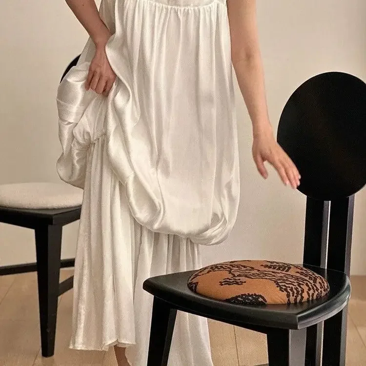 Chaise triangulaire, chaise de maquillage médiévale française, chaise de salle à manger design en bois massif, chaise de table à manger rétro américaine avec dossier