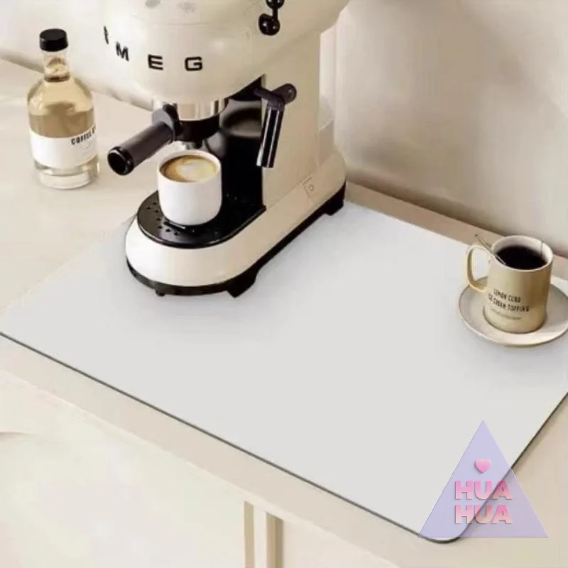 HUA HUA Solid Kitchen Super Absorbent Mat Coffee Dish Drying Mats Non-slip Draining Pad Quick Dry Tableware Faucet Placemat #2