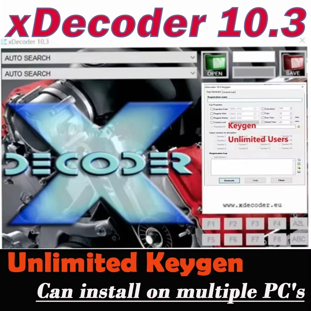 

2024 nuevo XDecoder 10,3 con eliminador DTC Keygen ilimitado DTC apagado eliminar Software desactivar error quitar DTC para much