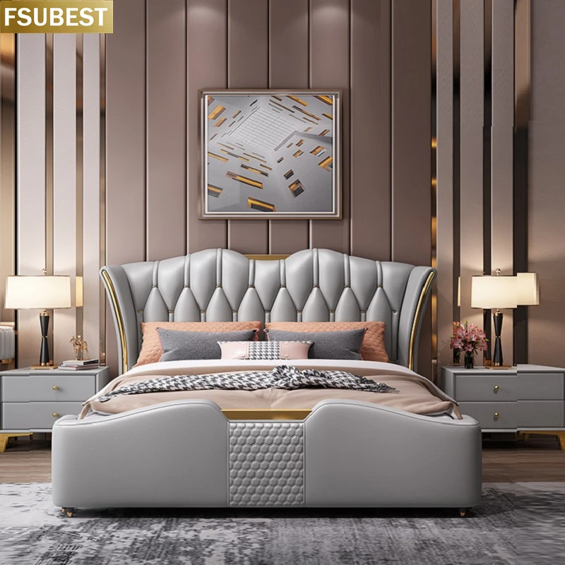 European King Size Queen Bed Luxury Bed Frame Lit Cama Yatak Letto Letti Bedden Bedroom Furniture Matrimoniale Wooden Muebles