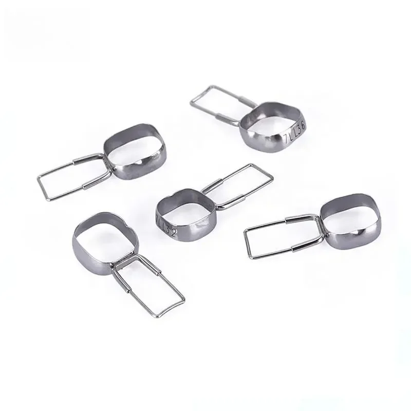 40Pcs/Box Dental Orthodontic Band and Loop Preformed Space Maintainer Regainer Ortho 1st 2nd Molar 32#-41# Dentistry Material