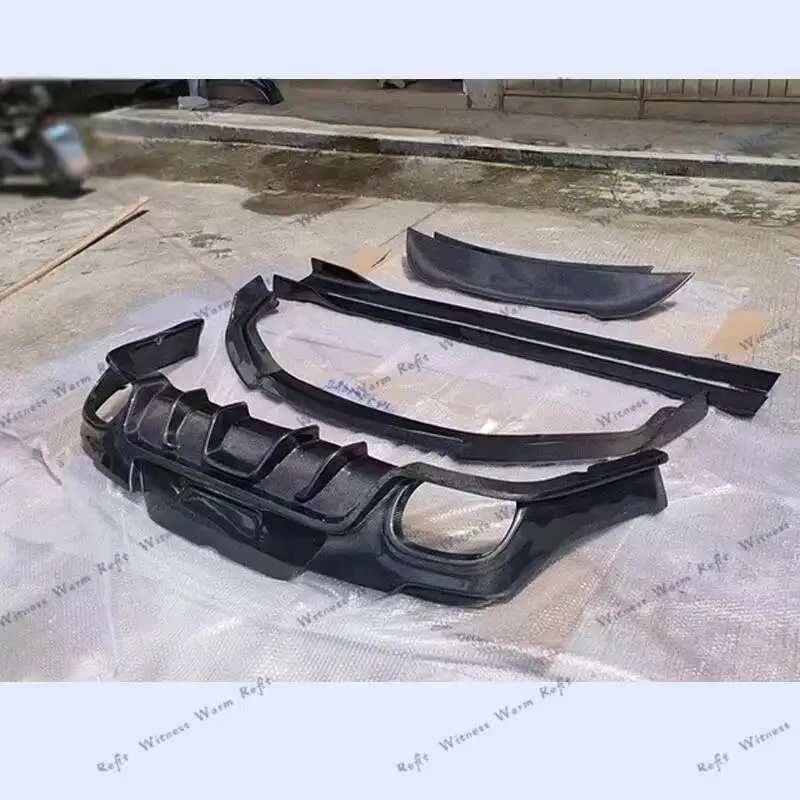 ألياف الكربون الحقيقية الجبهة شفة ممتصة للصدمات الخلفية الناشر سيارة الجانب تنورة المفسد لبورشه باناميرا 970 2014 2015 2016 طقم الجسم