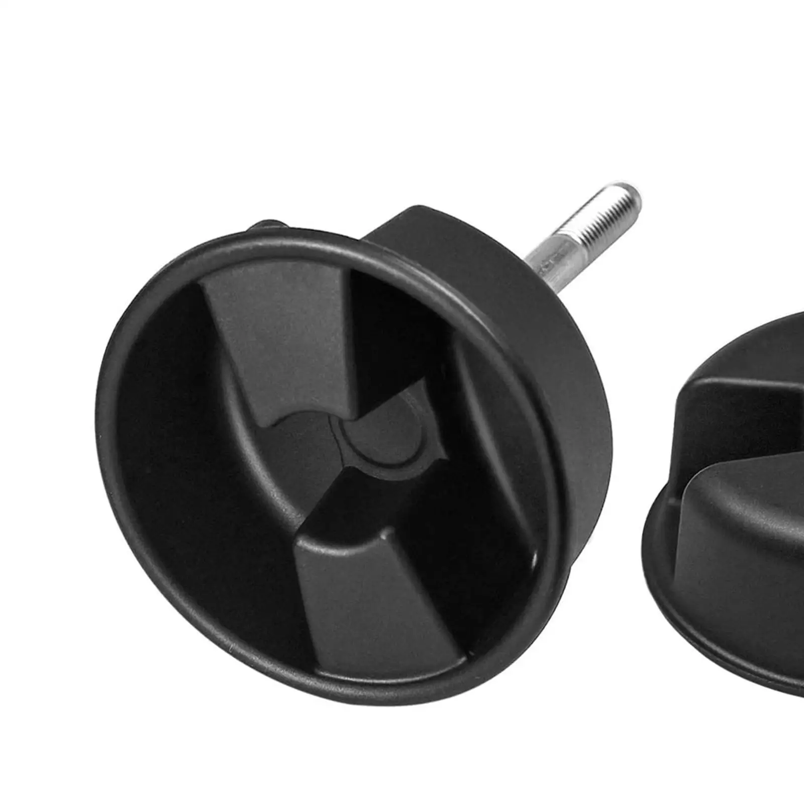 2x Black High Accuracy Screw Knobs For Jeep JK Durable And Exquisite Craft Anti-corrosion Easy