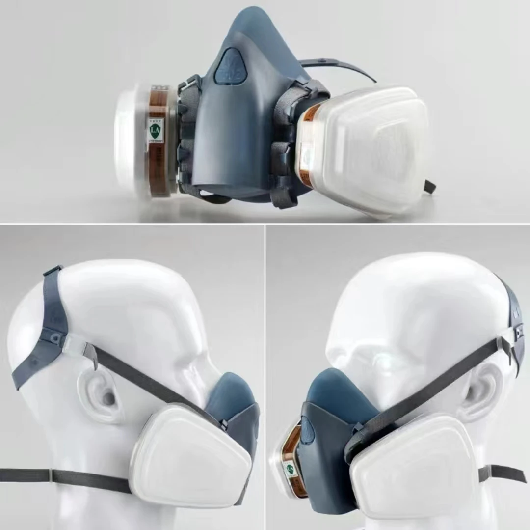 7502 Half Mask Dust Gas Mask 7502 Respirator Chemical Paint Spray Pesticide Filter Widely Use Protection