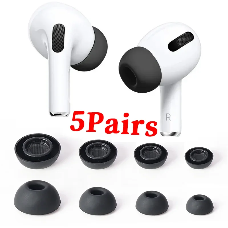 

Soft Silicone Ear Tips for Airpods Pro 1/2 Protective Replace Earbuds Cover Noise Reduction Hole Ear-pads for Apple Air Pods Pro