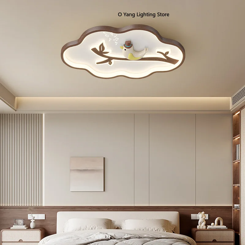 Children's Room Ceiling Light LED  Cloud Light Creative Minimalist Warm Baby Room Boy Girl Bedroom Ceiling Lamps RC Dimming