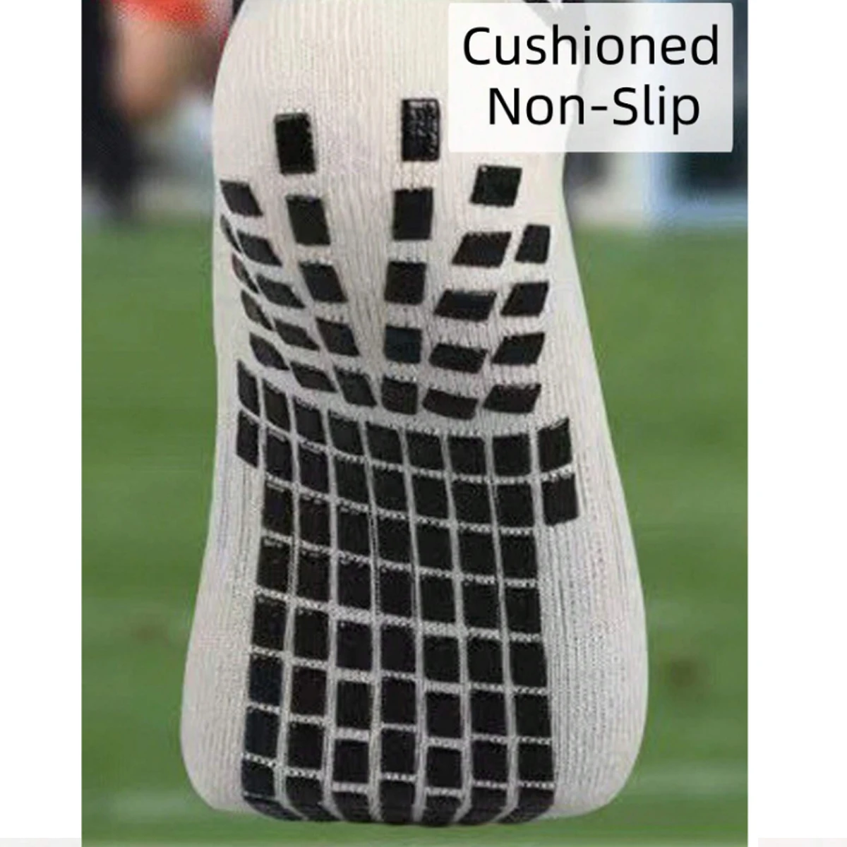 4 Pairs Of Women\'s And Children Football Socks With Non-Slip Grip And Football Cushioning Designed For Anti-Slip Grip In Sports