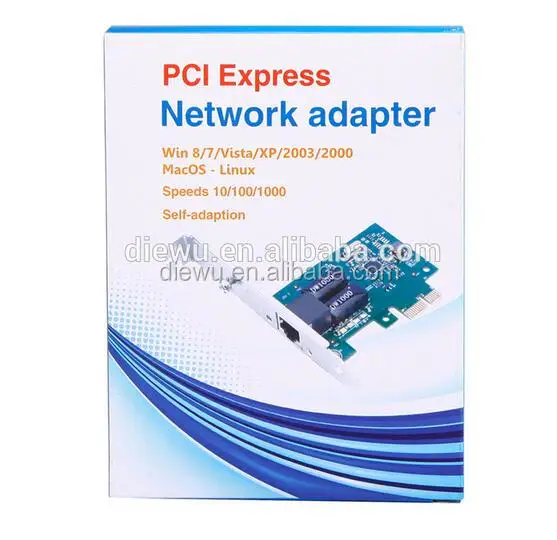 2PCS Gigabit Realtek 8168 Pci Express Diskless Network Card With Bootrom Slot