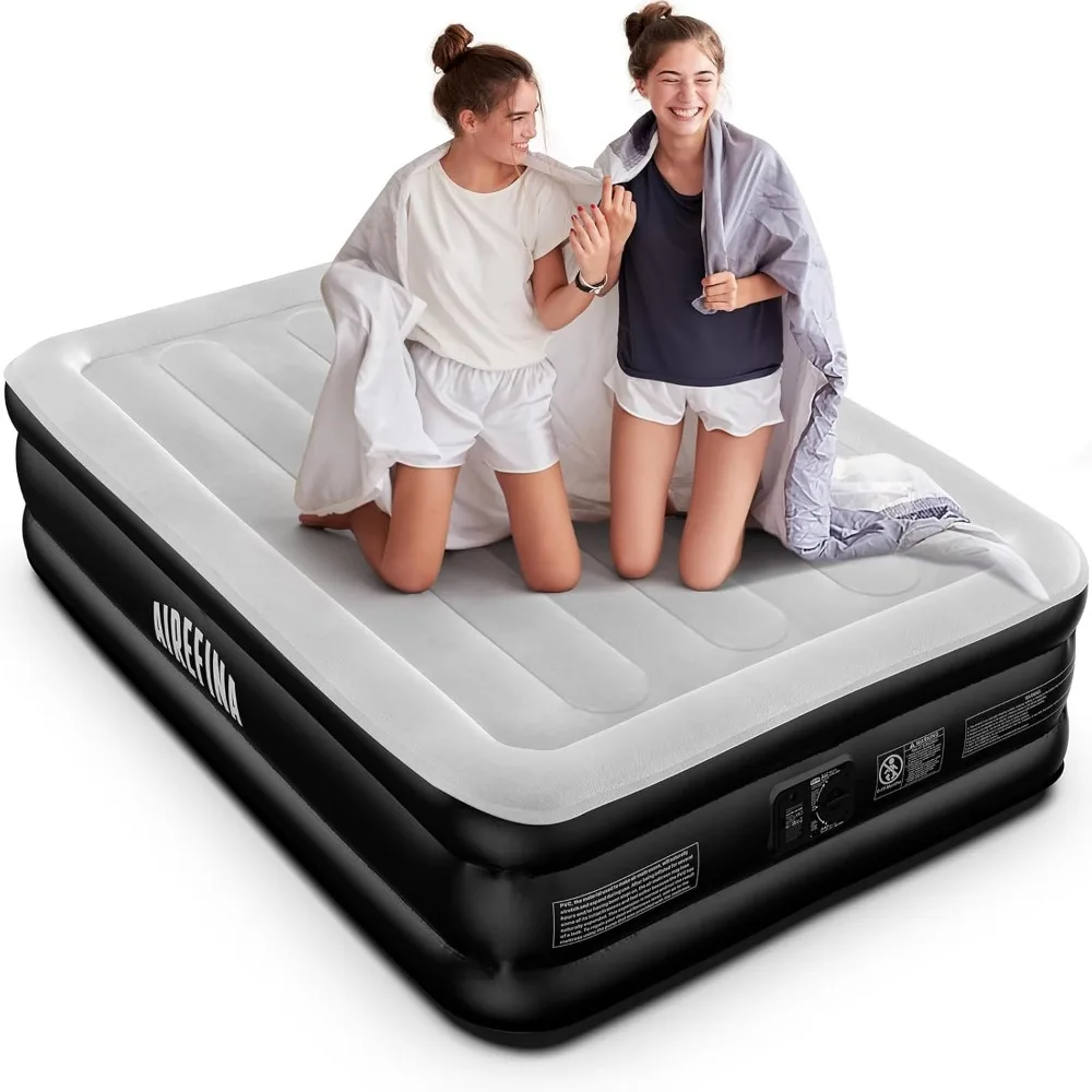 

Air Mattress Full with Built in Pump for Guest Ungraded Blow Up Inflatable Mattress Type-0 Technology Air Coil 18" Full Size Ai