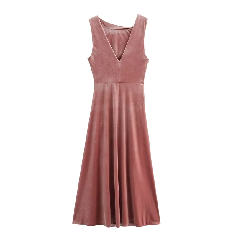 Summer Women\'s Sleeveless Backless Sexy Dresses 2024 Pleated Halter Long A-Line Dress Women\'s Elegant Party Dresses