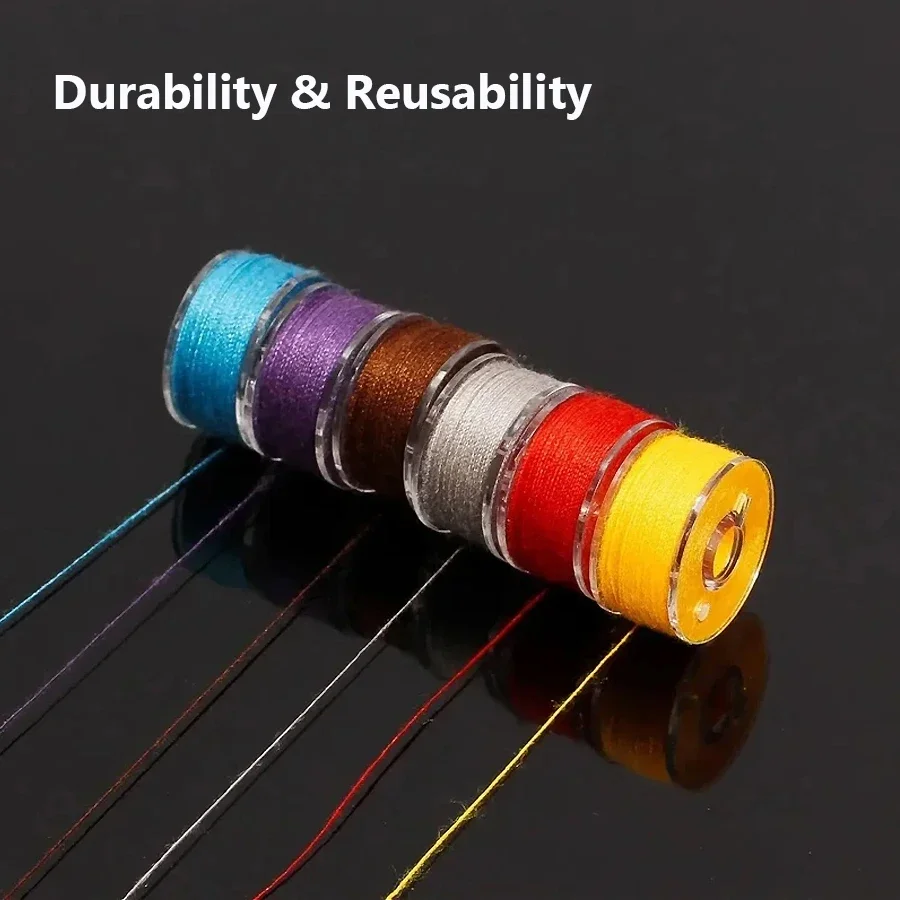 25 قطعة بكرات ماكينة خياطة فارغة ملونة مجموعة بكرات بلاستيكية مع صندوق تخزين للحرف اليدوية ومشاريع الخياطة #4