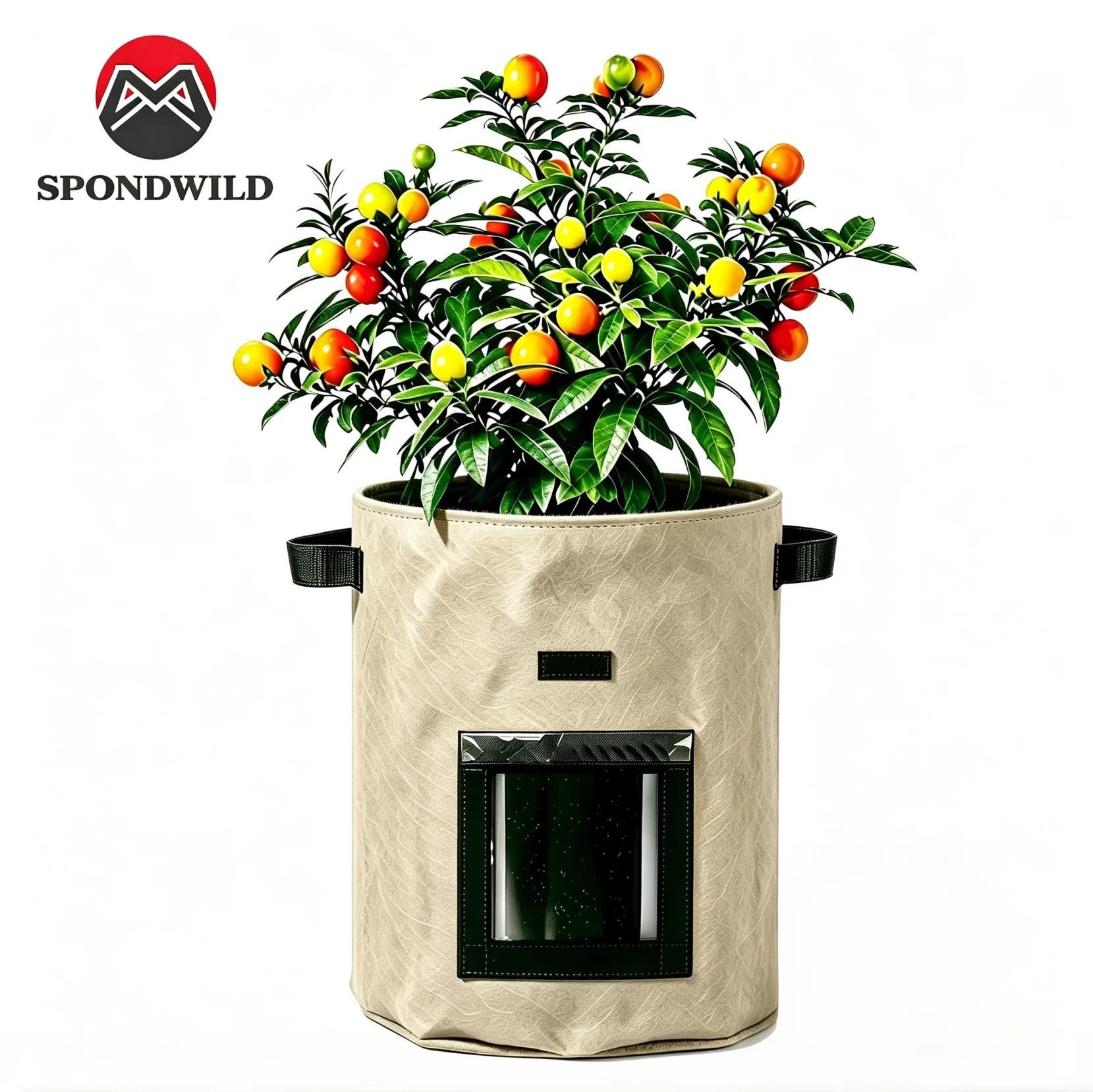 Potato Grow Bag-Visible Window Garden Planting Bag, with Reinforced Handle, Nonwoven Fabric Pots for Tomato & Potato