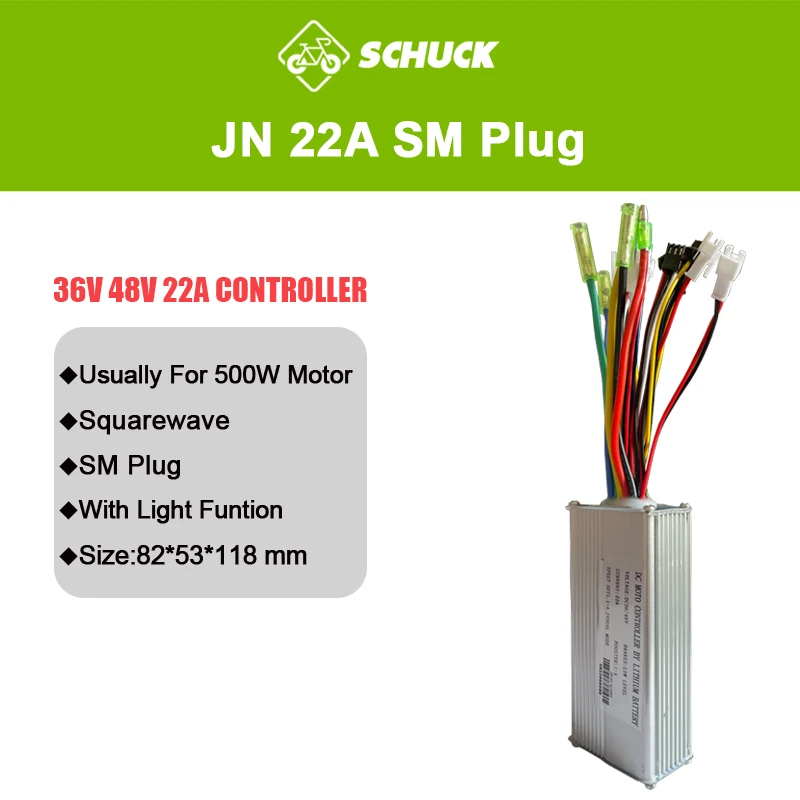 Jn Ebike Controller 36V 48V 15A 17A 22A 25A 30A 35A Controle Systeem Met 6 9 12 Mosfets voor Elektrische Scooter Conversie Onderdelen