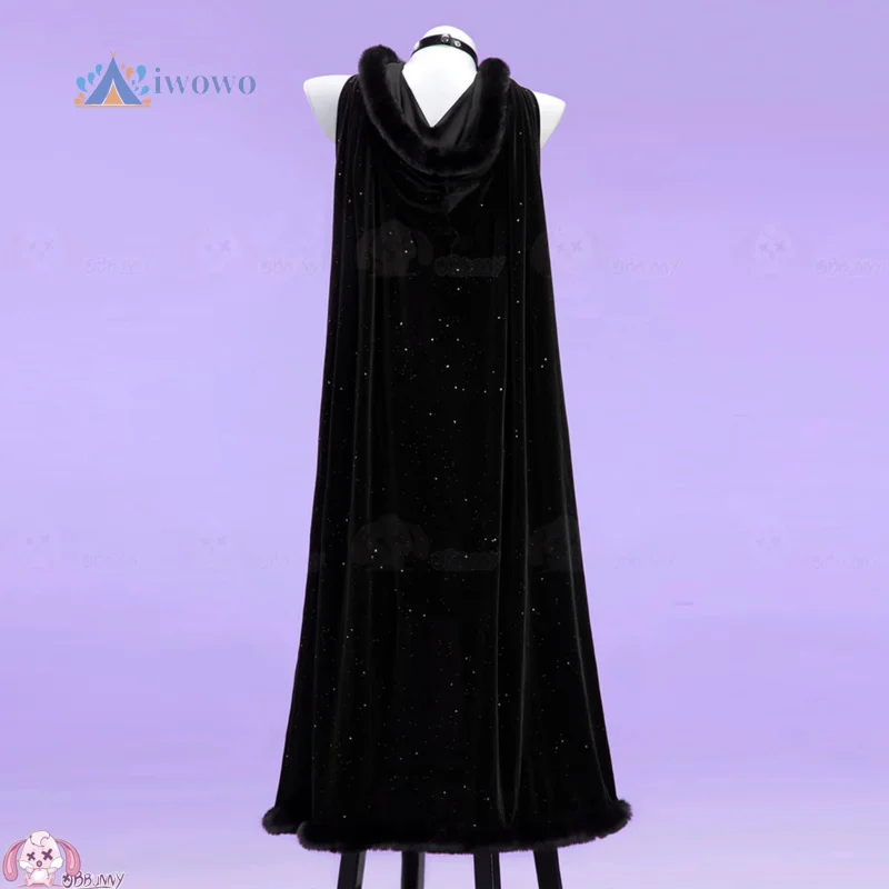 الساحرة مأدبة تأثيري حلي هالوين الأسود الأرجواني أفخم كيب الزي أنيمي الدعامة هالوين عيد الميلاد لعب دور