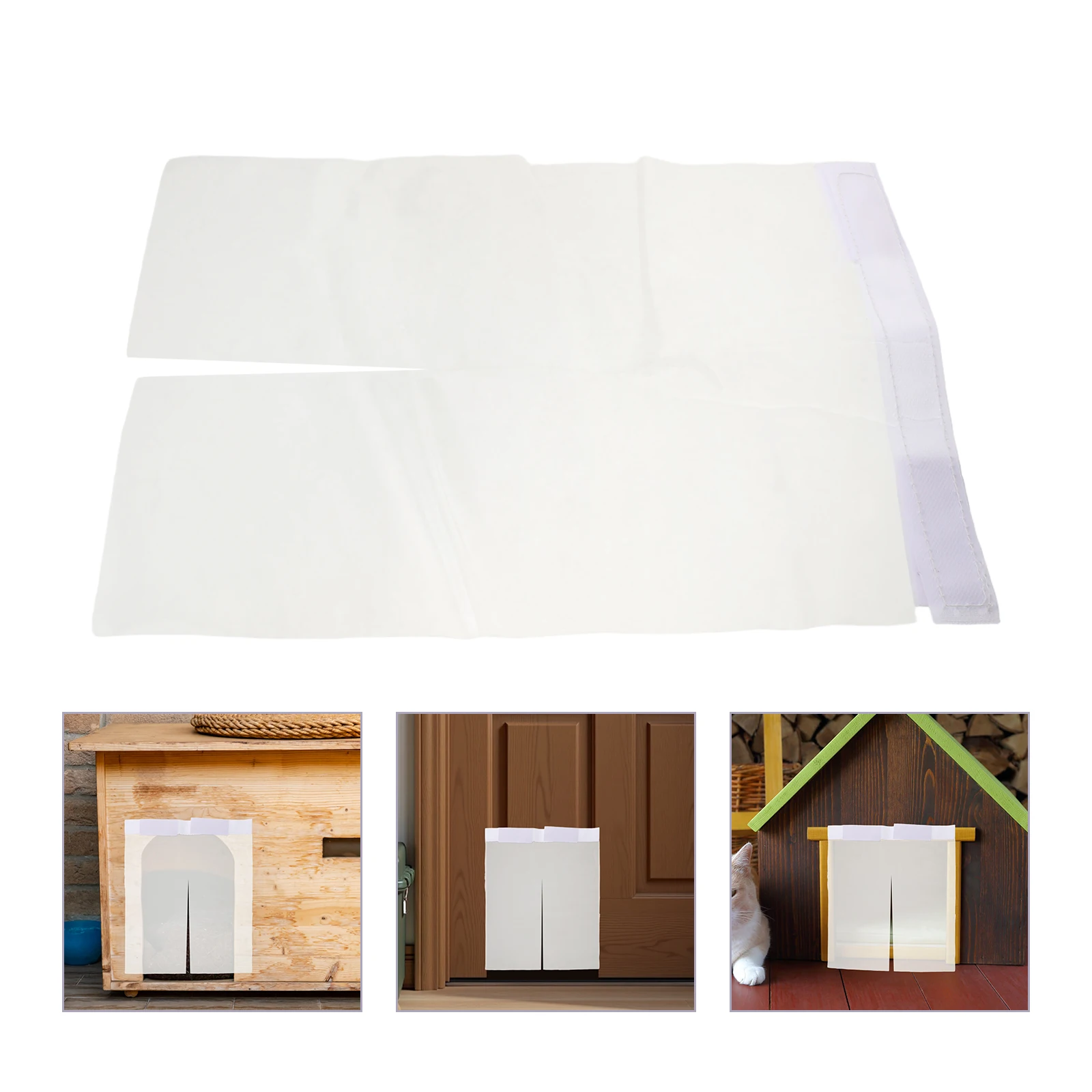 Pet Door Curtain Easy Install Pvc Curtain For Doorway Animal Entrance 13.36x10.22inch Transparent Pet Friendly Door Cover