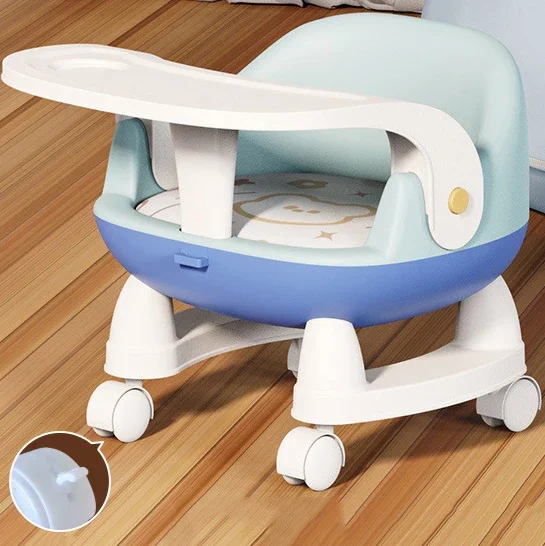 High Quality Comfortable Children's Dining Chair Kids Plastic Dinner Feeding Chairs for Baby Nursery Seat Use