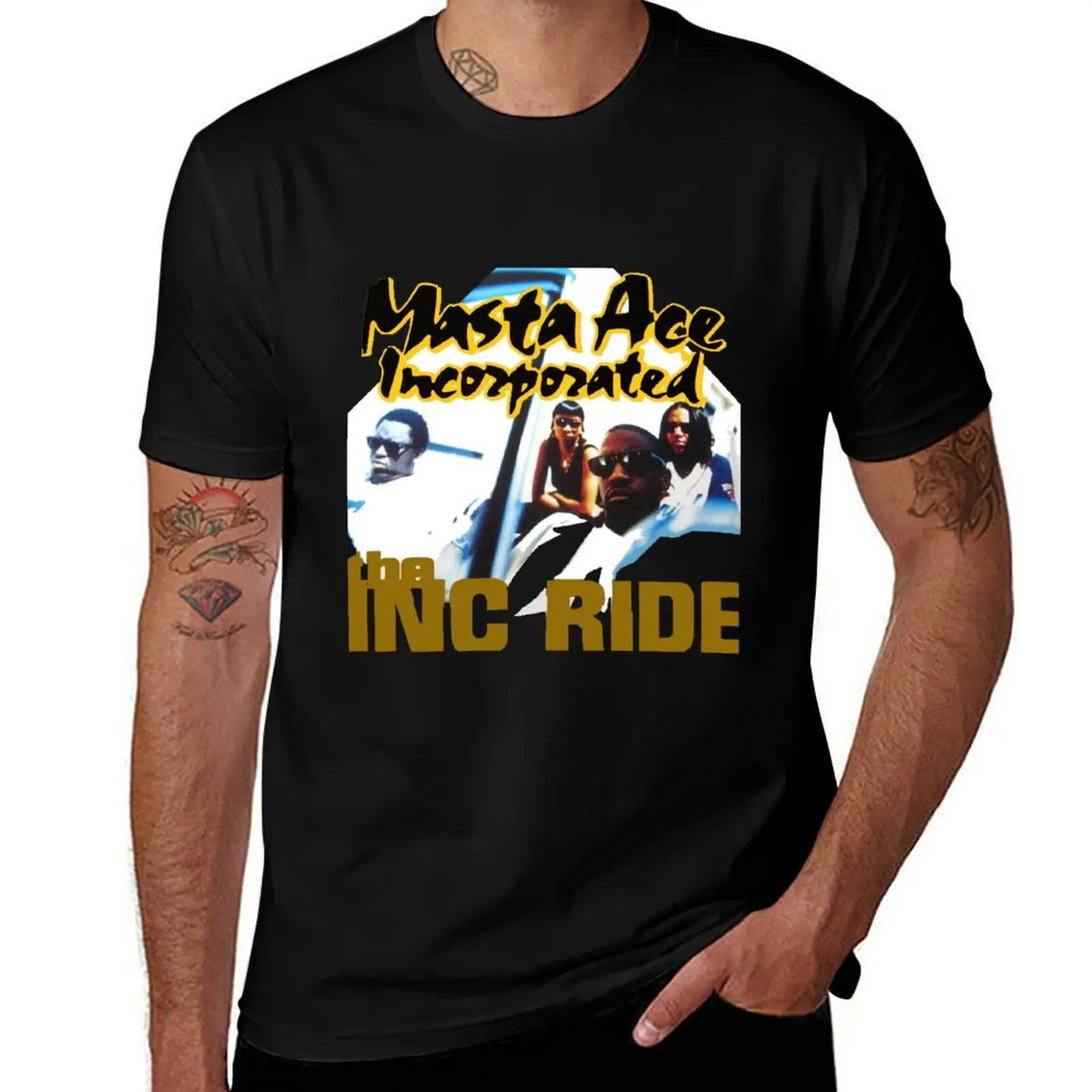 Masta Ace Incorporated Inc Ride 90's Hip Hop T-Shirt T-shirts oversize anime t shirts slim fit t shirts for men