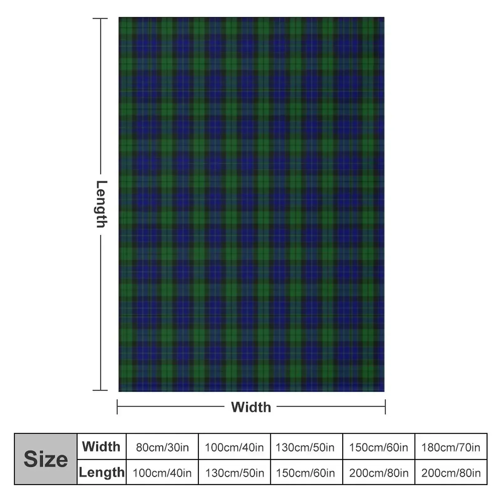 Mackay / Mckay Clan Tartan Throw Blanket Baby For Baby Blankets