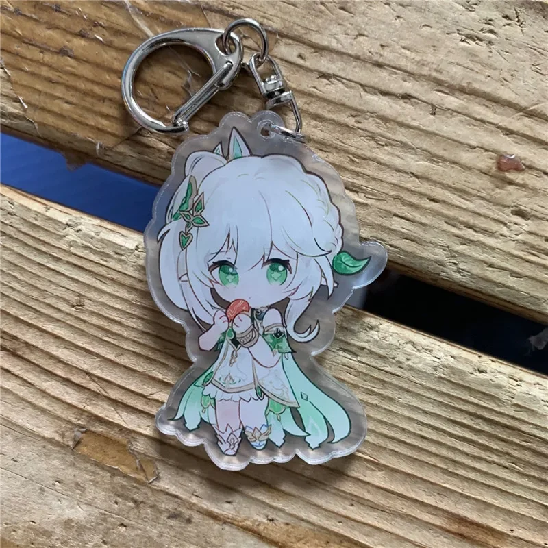 Anime Keychain Genshin Impact  Collei Dori Nilou Acrylic Keyring strap Figure Hanging Accessories 6cm