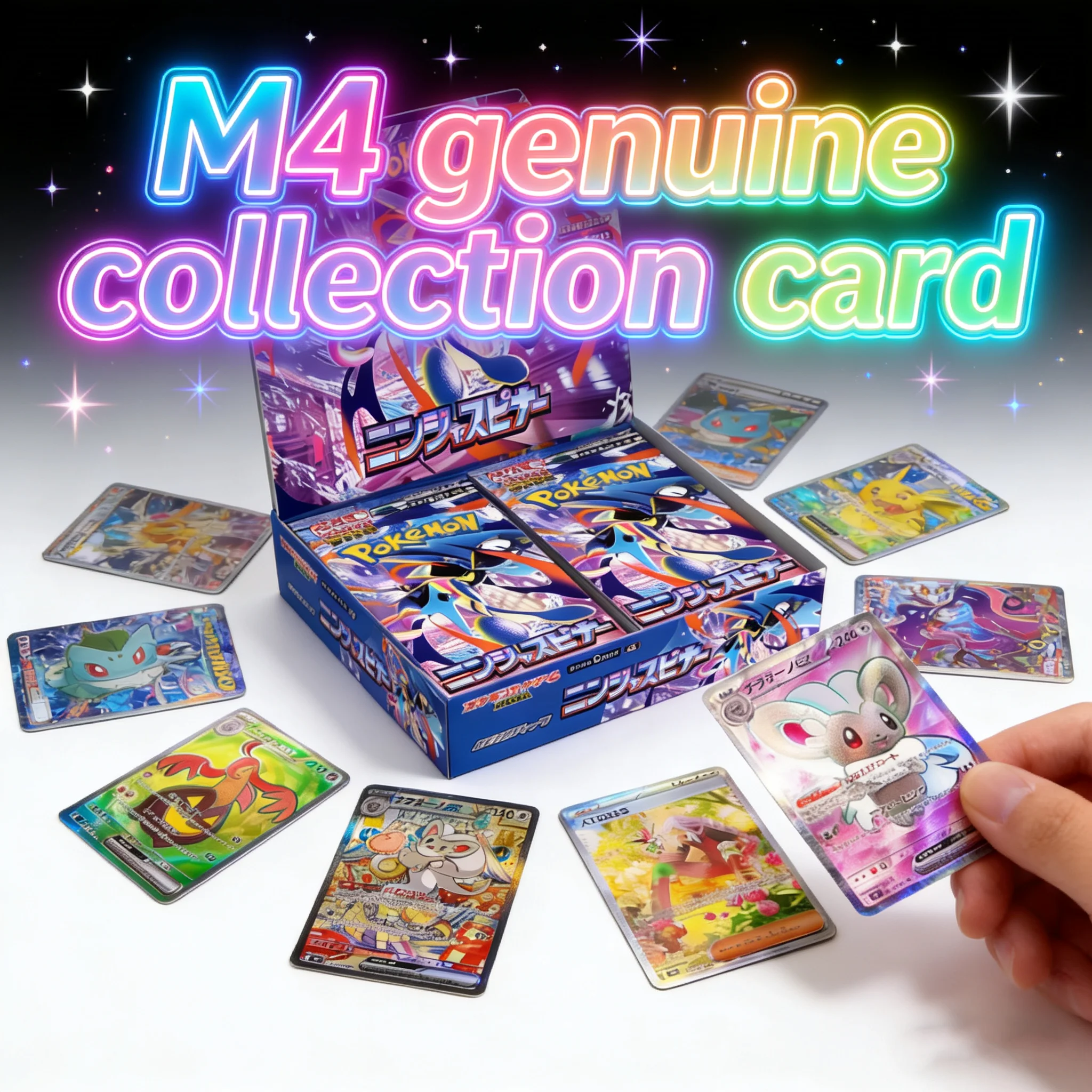 

New PKM MEGA M4 100% Original Japanese blind Box PTCG Collectible Trading Cards Game birthday Gifts genuine