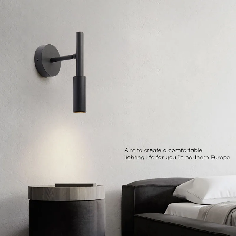 Simple style LED Wall Lamp Bedroom Bedside Lamp Living Room Wall Light Bulb For Hotel Corridor Aisle Staircase Household lamp