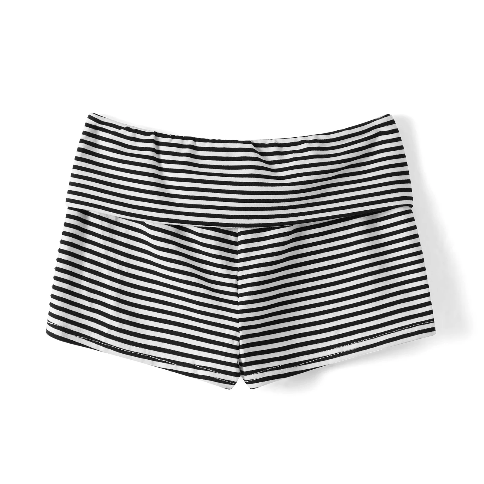 Solid Color/Stripe Low Rise Pajama Shorts Women's Slim Comfy Sleep Bottoms Summer Casual Slim Fit Short Pants Aesthetic Clothes