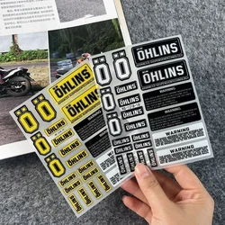 Reflective Motorcycle Suspension Shock Absorber Stickers Moto Body Helmets Decorative Decal Accessories for OHLINS