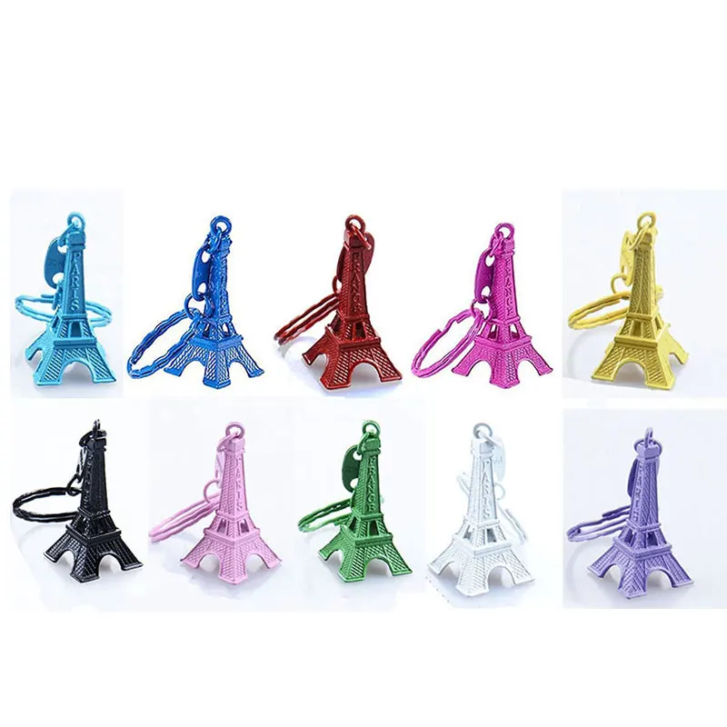 

10pcs Paris Retro Mini Eiffel Tower Model Cute Keychain Keyring Keyfob Gift