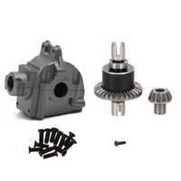 Metal Differential and Gear Box Set for Wltoys 144001 144002 144010 124016 124017 124018 124019 RC Car Upgrade Parts,C