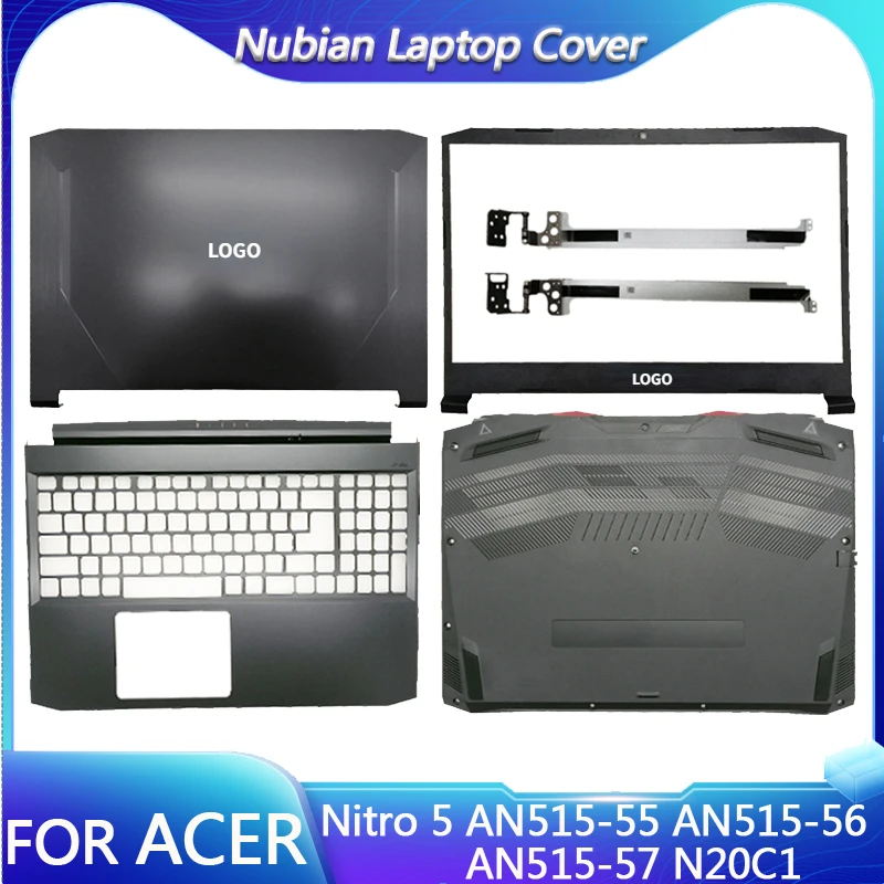 New For Acer Nitro 5 AN515-55 AN515-56 AN515-57 N20C1 Laptop LCD Back Cover/Front Bezel/Hinges/Palmrest/Bottom Case